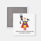 Magnet Super Hero Professionnel d'administration (Recto/Verso)