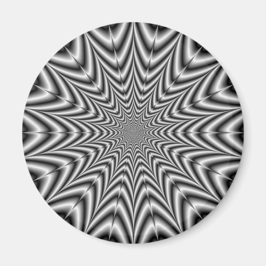 Magnet Super Nova en noir et blanc (Devant)