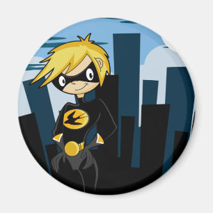 Magnet Superhero costume noir