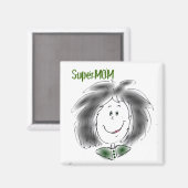Magnet SuperMOM (Recto/Verso)
