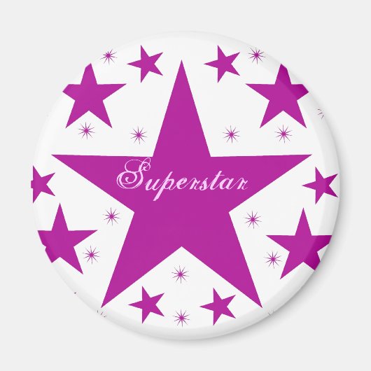 Magnet Superstar, violet (Devant)