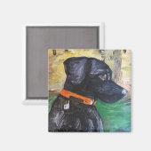 Magnet Sweet Black Lab par Willowcatdesigns (Recto/Verso)