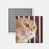 Magnet Talking Cats Meme Magneet (Voorkant / Achterkant)