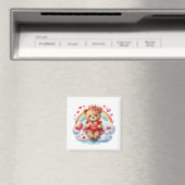 Magnet Teddy pour la Saint-Valentin   (In Situ (Lave-vaisselle))