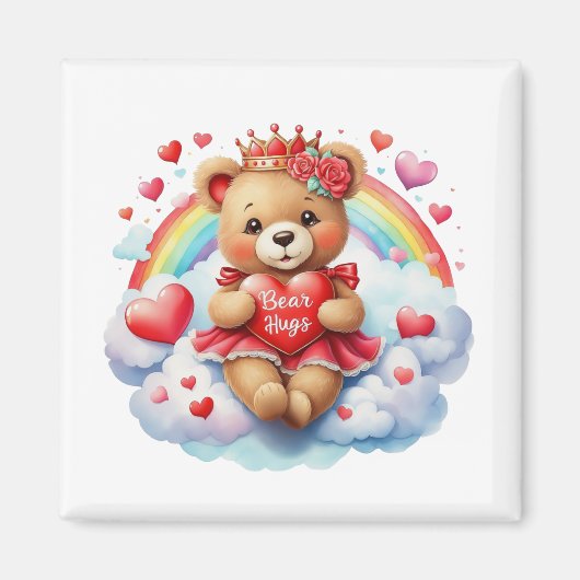 Magnet Teddy pour la Saint-Valentin   (Devant)