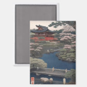 Magnet - Temple on the river - Japan (Recto/Verso)