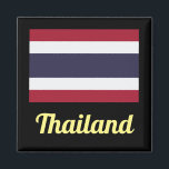 Magnet Thaïlande<br><div class="desc">Histoire du Drapeau du Royaume de Thaïlande : Le drapeau tricolore du Royaume de Thaïlande, à travers le Rama VI royal diplôme le 28 septembre 1917, démontre la beauté et la culture magnifiques du Royaume de Thaïlande, et chaque couleur sur le drapeau reflète clairement cela. Le blanc sur le drapeau...</div>