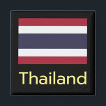Magnet Thaïlande<br><div class="desc">Histoire du Drapeau du Royaume de Thaïlande : Le drapeau tricolore du Royaume de Thaïlande, à travers le Rama VI royal diplôme le 28 septembre 1917, démontre la beauté et la culture magnifiques du Royaume de Thaïlande, et chaque couleur sur le drapeau reflète clairement cela. Le blanc sur le drapeau...</div>