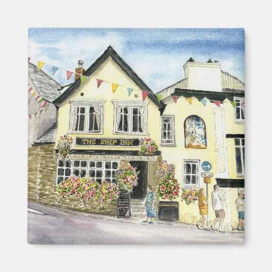 Magnet 'The Ship Inn (Fowey)' (Devant)