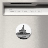 Magnet Tour Eiffel noir et blanc (In Situ (Lave-vaisselle))