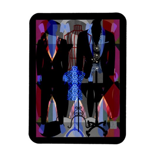 Magnet Tuxedos noir (Vertical)