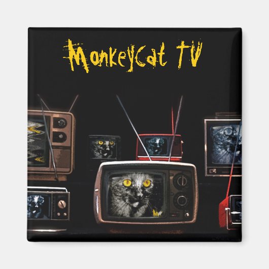 Magnet TV MonkeyCat (Devant)