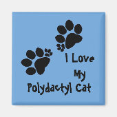 Magnet - Two Polydactyl Pawprints (Devant)