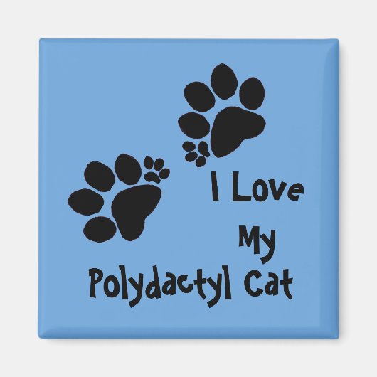 Magnet - Two Polydactyl Pawprints (Devant)