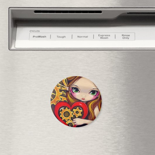 Magnet "Une Saint-Valentin à l'horloge" (In Situ (Lave-vaisselle))