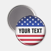 Magnet USA customisé (Recto/Verso)