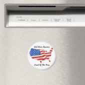Magnet USA Drapeau Dieu Béni Amérique (In Situ (Lave-vaisselle))