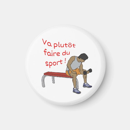 Magnet Va faire du sport (Devant)