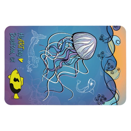 Magnet - Vagues de gelée - Buellton.Art (Horizontal)