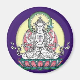 MAGNET van Chenrezig/Avalokiteshvara Magneet