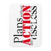 Magnet van de Actie van het plan Magneet (Verticaal)