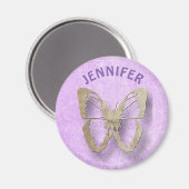 Magnet van de Paarse botervliegkoelkast Magneet (Voorkant / Achterkant)