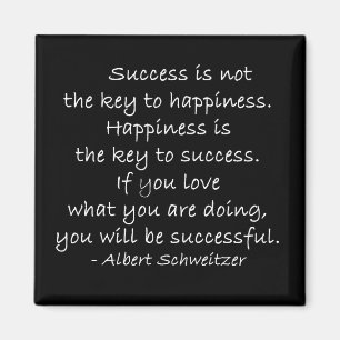 Magnet van het Citaat van het geluk & van het Succ Magneet