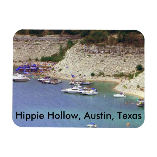 Magnet van Hippie Hollow, Austin Texas Magneet (Horizontaal)