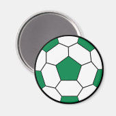 Magnet vert balle de football (Recto/Verso)
