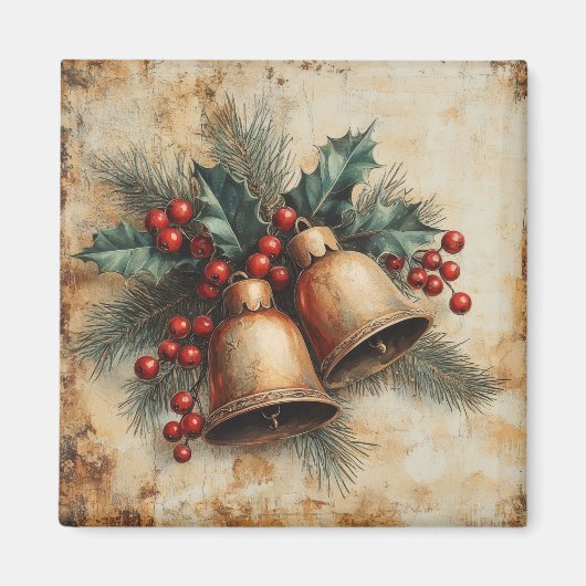 Magnet Vintage de Noël (Devant)