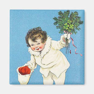Magnet Vintage des pommes de Noël