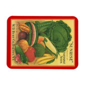 Magnet Vintage Jardin Antique Semence Paquet Héirl (Horizontal)