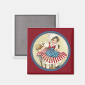 Magnet vintage Patriotique Enfant (Recto/Verso)