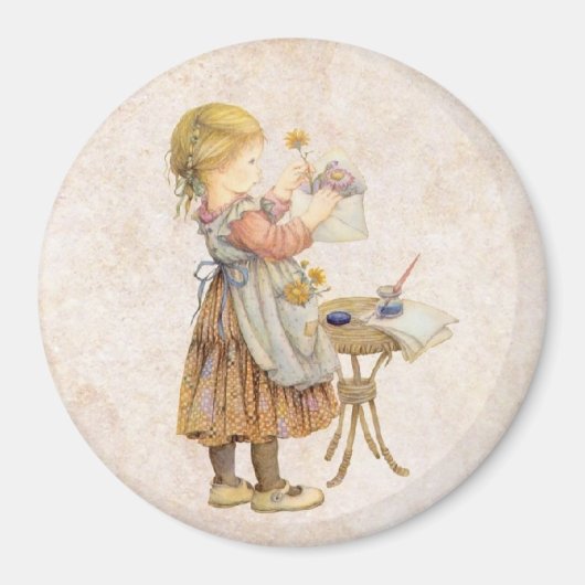 Magnet vintage pour fille (Devant)