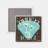 Magnet vintage "Twilight Lounge" (Recto/Verso)