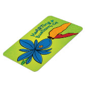 Magnet - Violet(te) et un papillon - Buellton.Art (Côté Gauche)