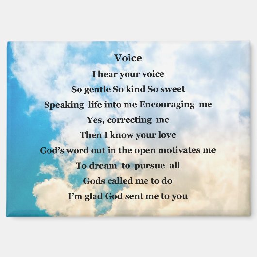 Magnet; 'Voice" Magneet (Voorkant)