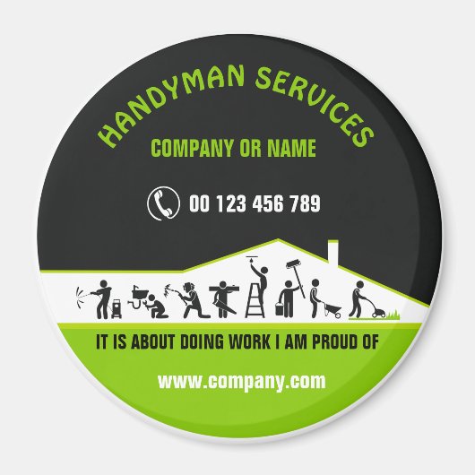 Magnet voor handyman magneet (Voorkant)