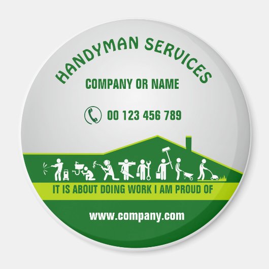 Magnet voor handyman magneet (Voorkant)