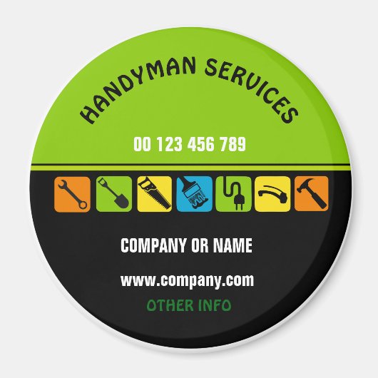 Magnet voor handyman magneet (Voorkant)