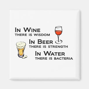 Magnet voor wijn en bier, met humor magneet