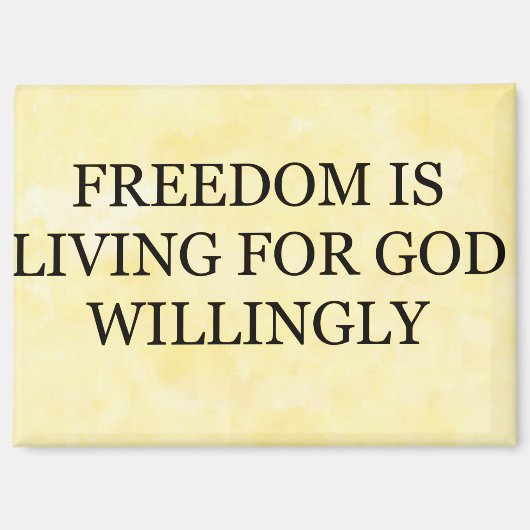 Magnet "Vrijheid is Magneet (Voorkant)