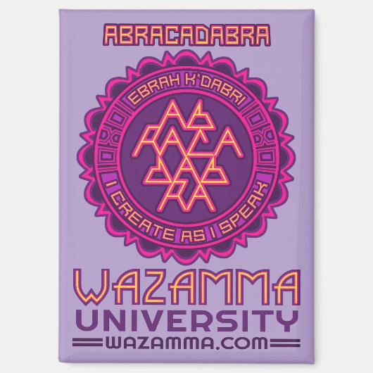 Magnet Wazamma "Abracadabra" (Recto)