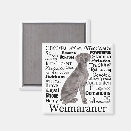 Magnet Weimaraner (Recto/Verso)
