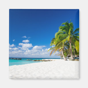 Magnet White sand.Turquoise water.Holiday memories Magneet