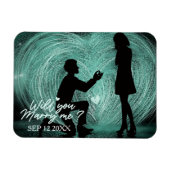Magnet "WI'll You Marry Me" Proposition romantique (Horizontal)