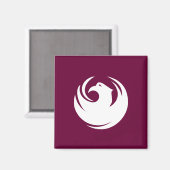 Magnet with Flag of Phoenix City, Arizona (Recto/Verso)