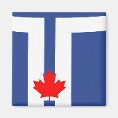 Magnet with Flag of Toronto, Canada Magneet (Voorkant)
