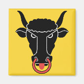 Magnet with Flag of Uri Canton, Switzerland (Devant)