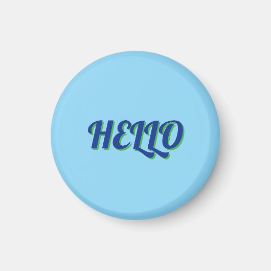 MAGNET WITH HELLO (Devant)